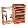 Elie Bleu Cigar Cabinet Alba Red Sycamore open