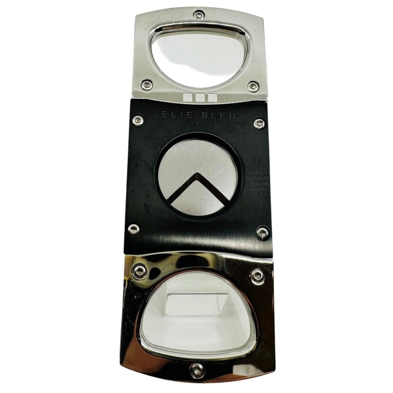 Elie Blue Cigar Cutter Silver