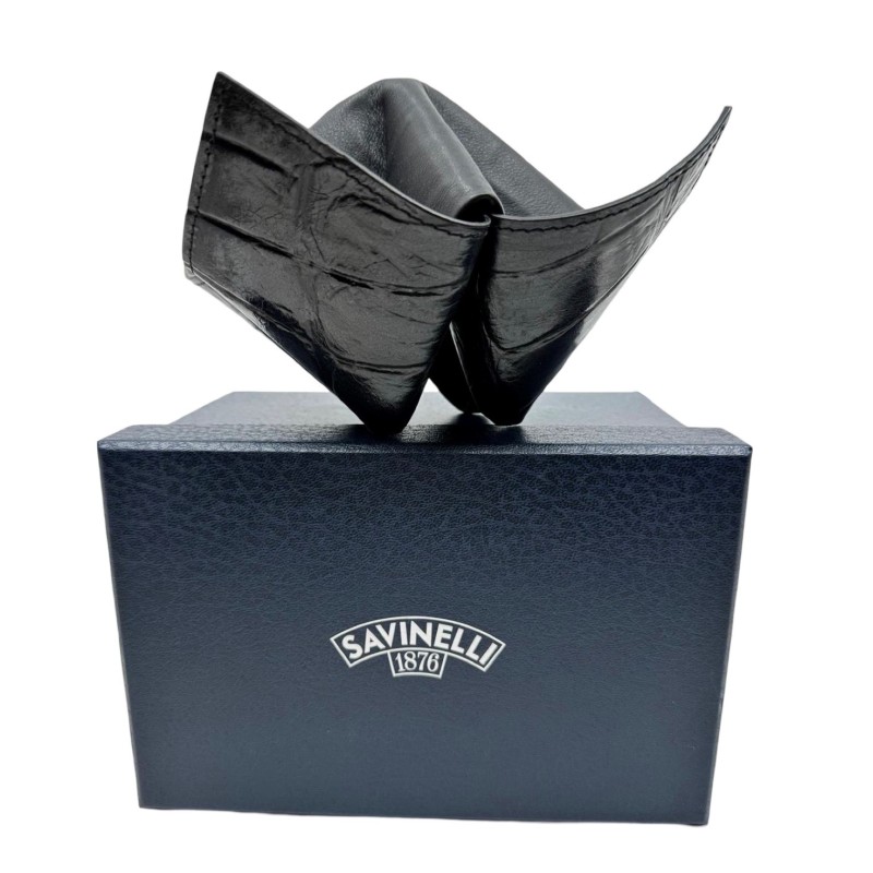 Savinelli Pfeifenständer Origami-Croco Leder