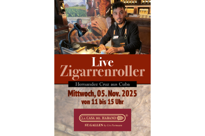 Cubanischer Zigarrenroller zu Gast